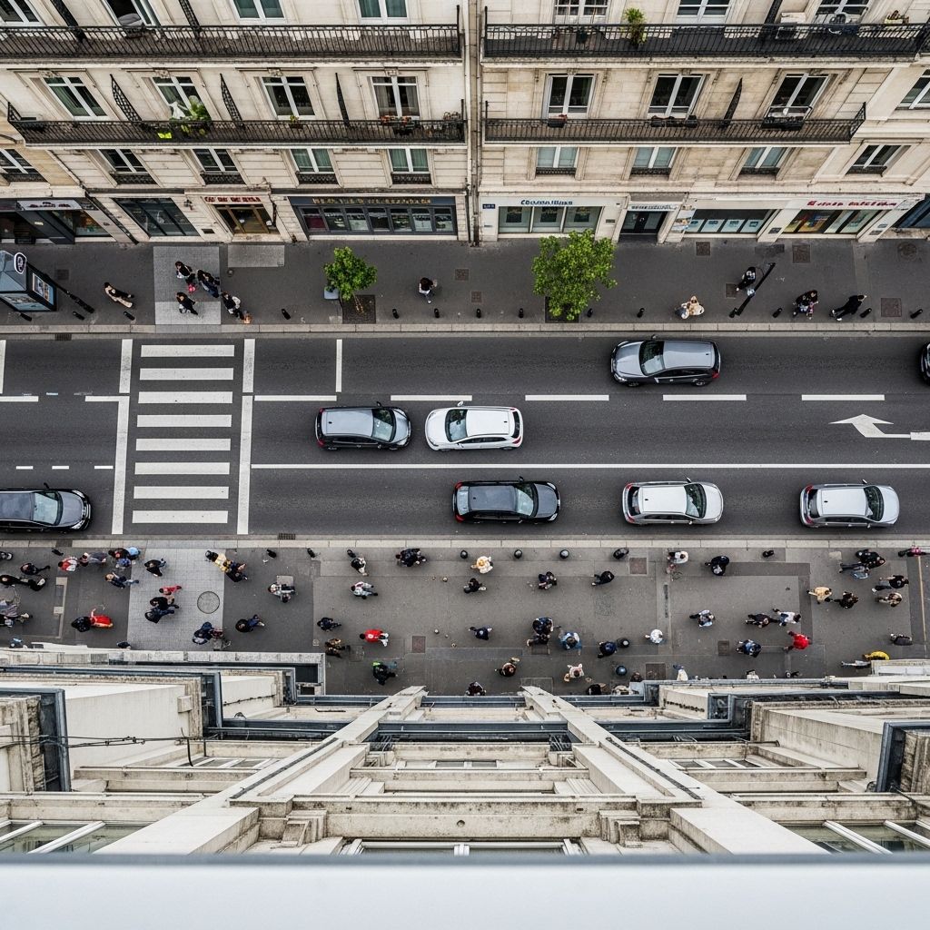 Vue en plongée d'un sentier de forêt en automne avec des feuilles orangées et dorées éparpillées, pieds et jambes d'une personne marchant d'un pas régulier, texture de la terre et des racines visibles, ambiance cinématographique avec lumière tamisée